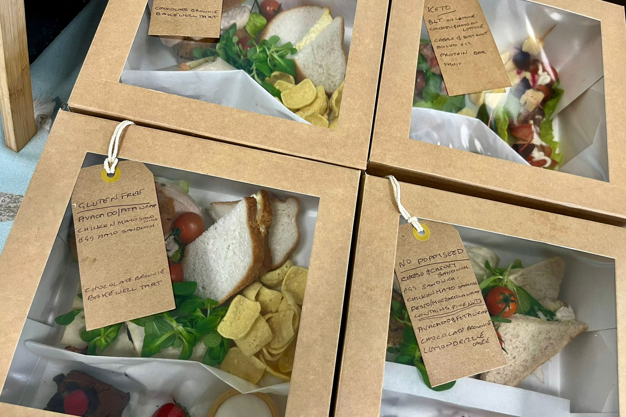 Bragborough Hall Business Centre Boxed lunch, catering